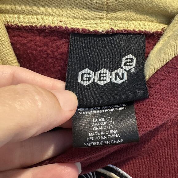 Florida State Seminoles Hoodie Youth Large 7 Red NCAA Football Sweatshirt Kids - Picture 2 of 11